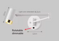 Dimbare LED Wandlamp – Moderne Opklapbare Leeslamp met Telescopische Arm