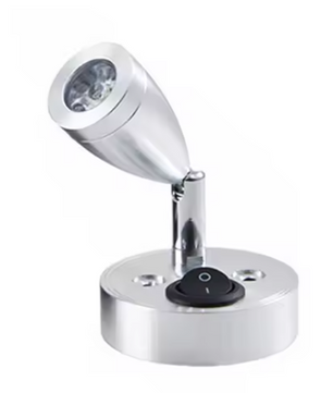 12V LED Leeslamp voor Camper, Caravan, Boot & Vrachtwagen – Aluminium Wandlamp, Warm/Koud Wit, 3W