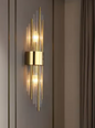 Luxe Gouden LED Wandlamp – RVS & Kristal Binnenverlichting, Modern & Elegant
