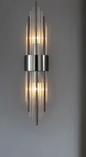 Luxe Gouden LED Wandlamp – RVS & Kristal Binnenverlichting, Modern & Elegant