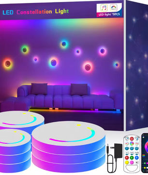 LED RGB Wandlamp – Creatieve Constellatie Verlichting met APP & Muzieksync