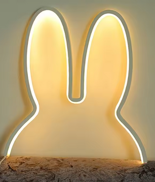 Konijn LED Nachtlampje – USB Bureaulamp, Kinderkamer & Sfeerverlichting