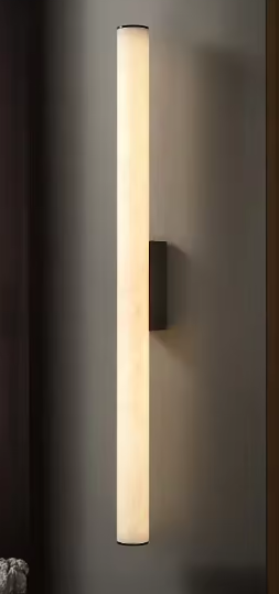 Luxe Marmeren Wandlamp – Minimalistisch Design met Massief Koper