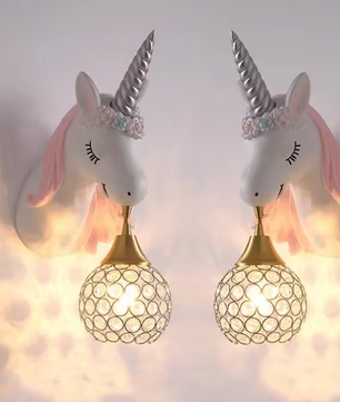 Eenhoorn Wandlamp – Schattige Kinderkamer & Slaapkamer Verlichting