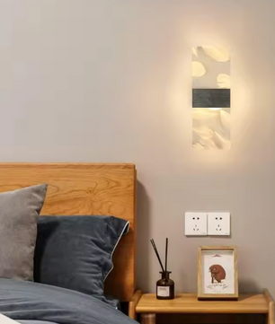 Set van 2 Moderne LED Wandlampen – 12W Acryl, Warm Wit Licht 3000K