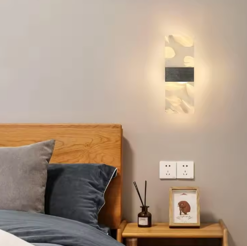 Set van 2 Moderne LED Wandlampen – 12W Acryl, Warm Wit Licht 3000K