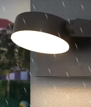 Moderne LED Wandlamp – 20W Binnen & Buiten, Draaibaar Paneel, Warm Wit Licht