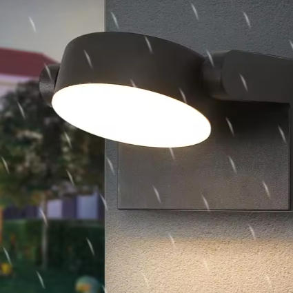 Moderne LED Wandlamp – 20W Binnen & Buiten, Draaibaar Paneel, Warm Wit Licht