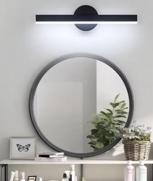 Moderne LED Wandlamp – 12W Zwart, 360° Draaibaar, Koel Wit 6500K