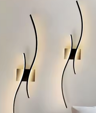 Moderne Nordic LED Wandlamp – Zwart, Stijlvol & Sfeervol