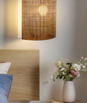 Boho Wandlamp – Handgeweven Henneptouw, Retro & Natuurlijk Design, E27