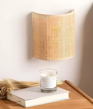 Boho Wandlamp – Handgeweven Henneptouw, Retro & Natuurlijk Design, E27