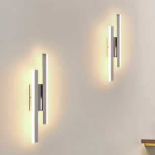 Moderne LED Wandlamp – 16W, Warm Wit 3000K, Parallel Design
