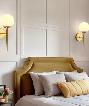 LED Glazen Bol Wandlamp – Moderne Sfeerverlichting voor Woon- & Slaapkamer