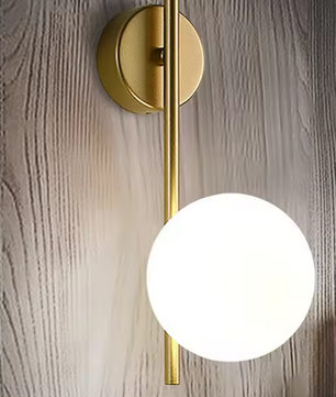 LED Glazen Bol Wandlamp – Moderne Sfeerverlichting voor Woon- & Slaapkamer
