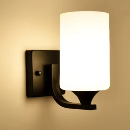 Nordic Glazen Wandlamp – Minimalistische LED Sfeerverlichting voor Woon- & Slaapkamer