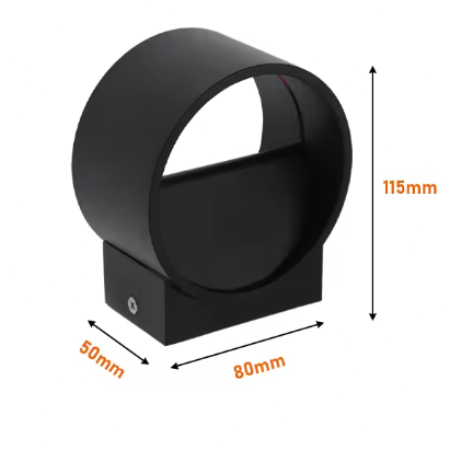 Ronde LED Wandlamp 6W – Moderne Aluminium Sfeerverlichting voor Woon- & Slaapkamer