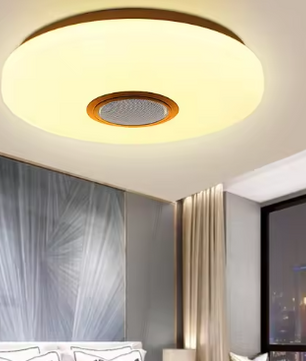 Moderne LED Plafondlamp met Bluetooth Speaker – Ø 50 cm, RGB & Dimbaar