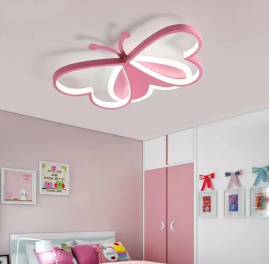 Vlinder LED Plafondlamp – Creatieve Kinderkamer & Slaapkamerverlichting, 90W