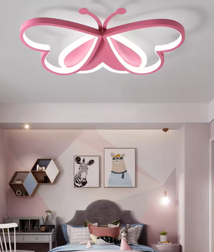 Vlinder LED Plafondlamp – Creatieve Kinderkamer & Slaapkamerverlichting, 90W