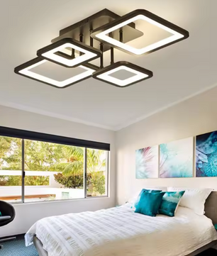 Moderne LED Plafondlamp – 54W Dimbaar Rechthoekig Design met Afstandsbediening