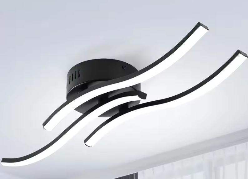 Moderne LED Kroonluchter – 3-Armig Golvend Design, 21W Chroom