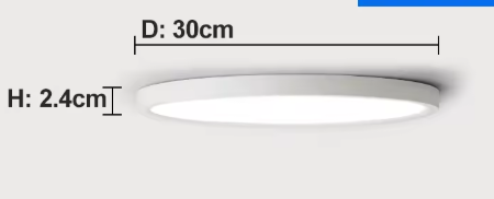 Moderne LED Plafondlamp – Ultradun Ontwerp met 3 Kleurinstellingen