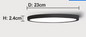 Moderne LED Plafondlamp – Ultradun Ontwerp met 3 Kleurinstellingen