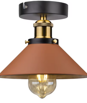 Vintage Industriële Plafondlamp – Metalen Retro Inbouwarmatuur