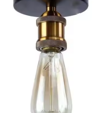 Retro Industriële Plafondlamp – Metalen Kap E27 Armatuur