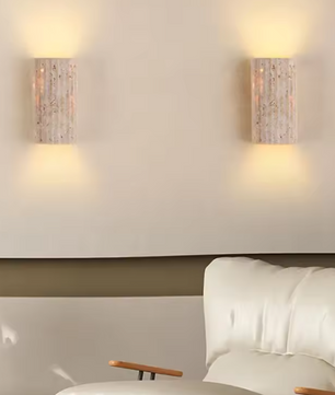 Wabi Sabi Natuursteen Wandlamp – Rustieke Elegantie & LED Verlichting