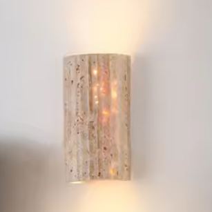 Wabi Sabi Natuursteen Wandlamp – Rustieke Elegantie & LED Verlichting