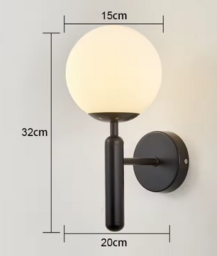 Moderne Wandlamp – Kopear Verguld, E27 Binnenlamp voor Slaapkamer & Woonkamer