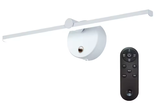Dimbare LED Wandlamp – Driekleurig, Roterend & Batterij Aangedreven met Afstandsbediening