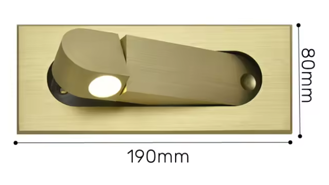 Nordic LED Wandlamp – Inbouw, Verstelbaar & Modern 3W Leeslamp