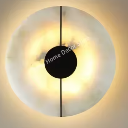 Moderne Luxe Marmeren Wandlamp – Creatieve Wandkandelaar voor Binnen