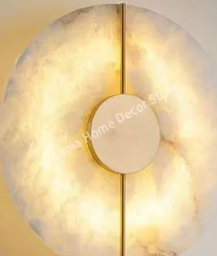 Moderne Luxe Marmeren Wandlamp – Creatieve Wandkandelaar voor Binnen