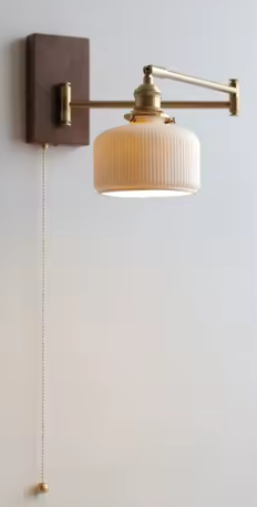 Moderne Nordic Wandlamp – LED Wandkandelaar met Trekkoordschakelaar