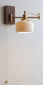 Moderne Nordic Wandlamp – LED Wandkandelaar met Trekkoordschakelaar