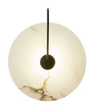 Moderne Scandinavische Wandlamp – LED Verlichting met Marmeren Detail