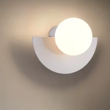 Nordic LED Wandlamp – Smeedijzer & Kleurrijke Kunststof Bal