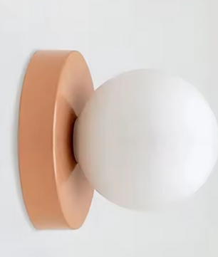 Nordic LED Wandlamp – Minimalistisch Design met Glazen Orb