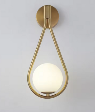 Moderne LED Wandlamp – Metalen Design met Glazen Accent