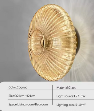 Glazen Wandlamp – Moderne LED Sfeerverlichting voor Woon- & Slaapkamer