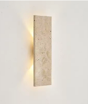 Moderne Buiten Wandlamp – Waterdicht LED Design met Natuursteen