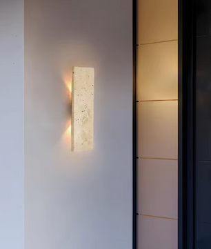 Moderne Buiten Wandlamp – Waterdicht LED Design met Natuursteen