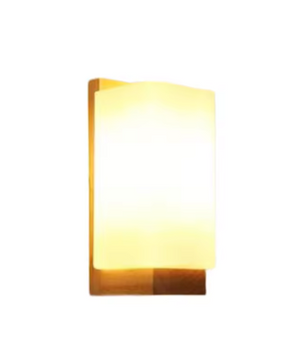 Moderne Houten LED Wandlamp – Dimbaar 12W met E27, Warm & Sfeervol