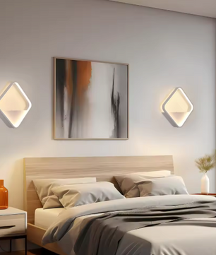 Moderne LED Wandlamp – Vierkant Design 20W, Wit Aluminium