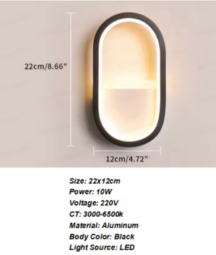 Moderne LED Wandlamp – Vierkant Design 20W, Wit Aluminium