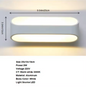 Moderne LED Wandlamp – Vierkant Design 20W, Wit Aluminium